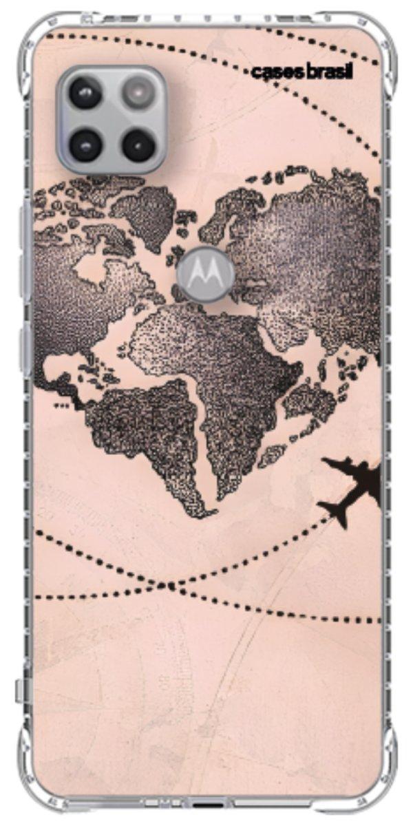 Capinha para Celular Amor por Viajar Rose