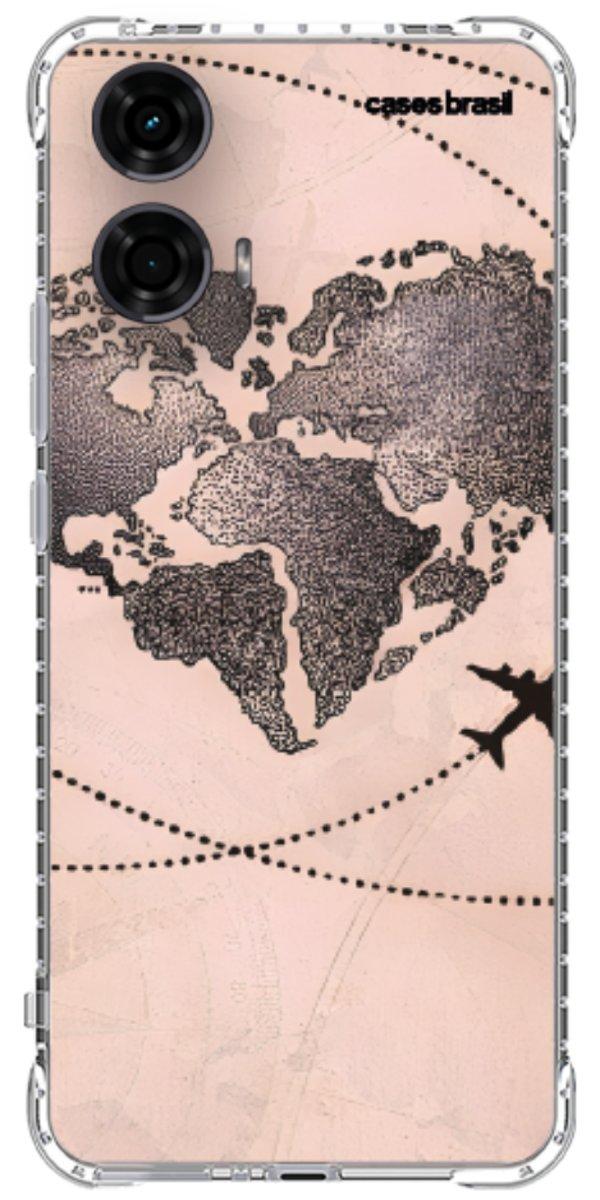 Capinha para Celular Amor por Viajar Rose