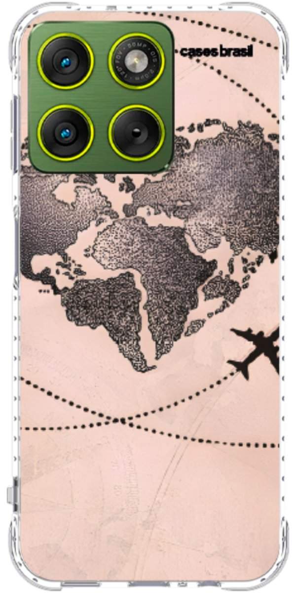 Capinha para Celular Amor por Viajar Rose