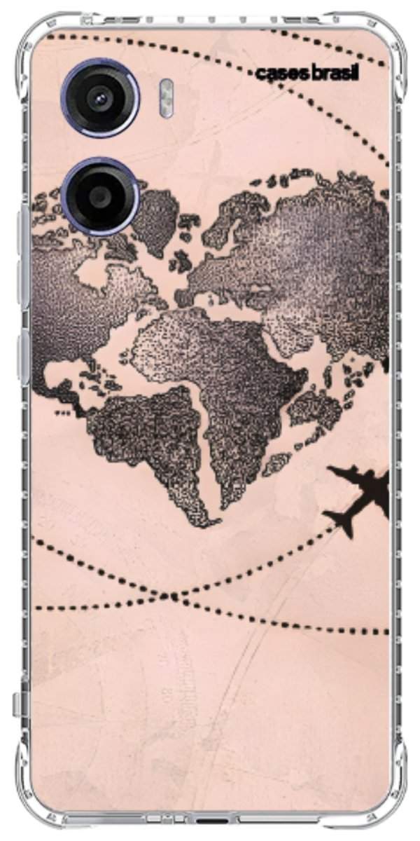 Capinha para Celular Amor por Viajar Rose