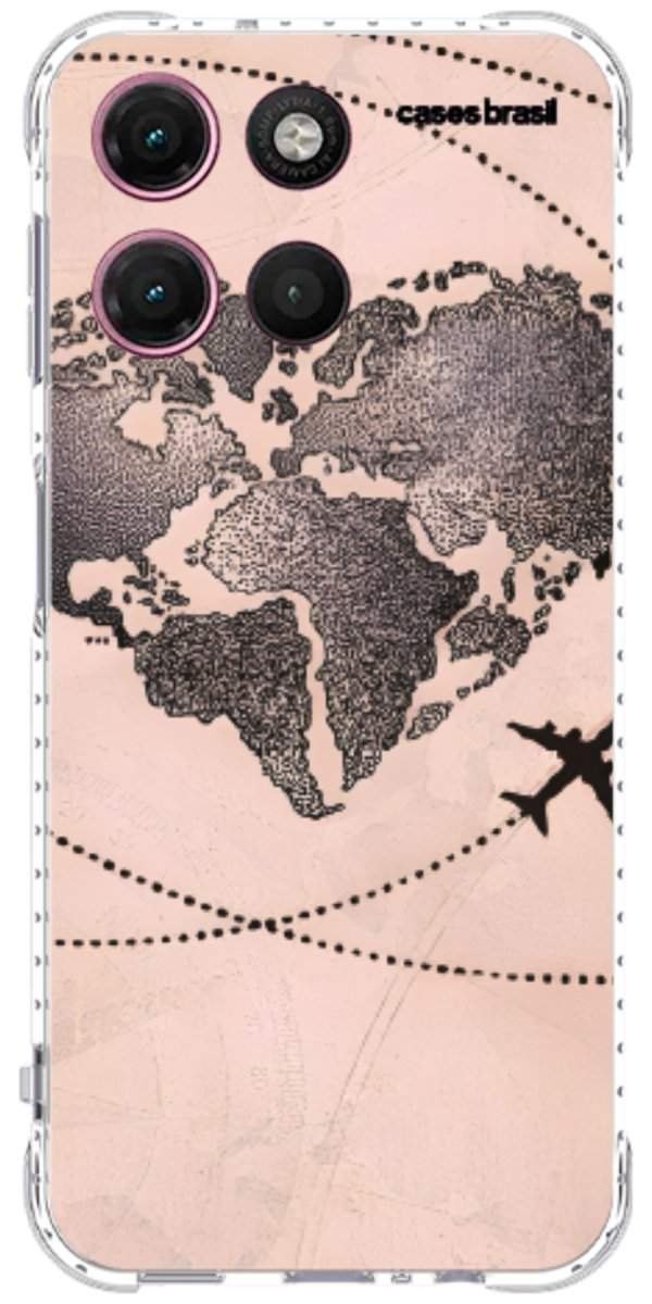 Capinha para Celular Amor por Viajar Rose