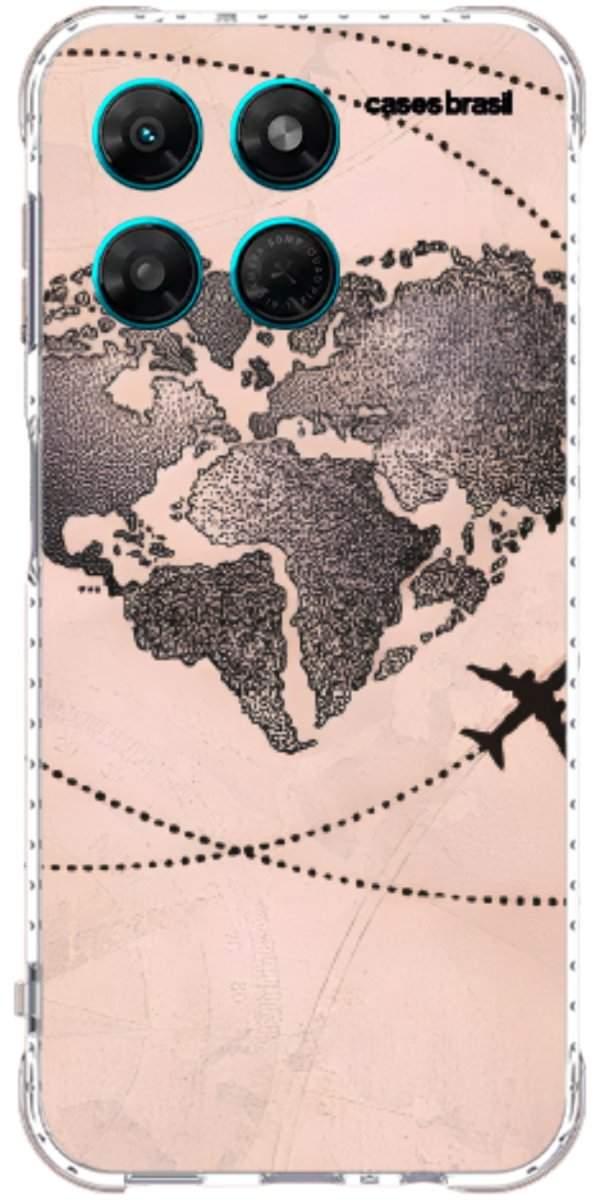 Capinha para Celular Amor por Viajar Rose