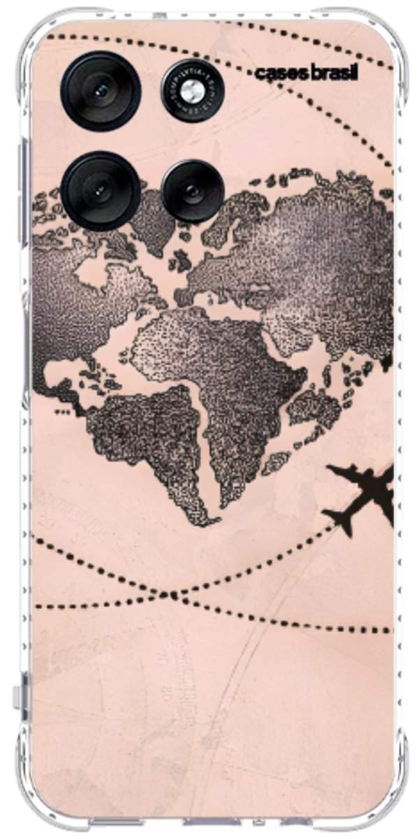 Capinha para Celular Amor por Viajar Rose