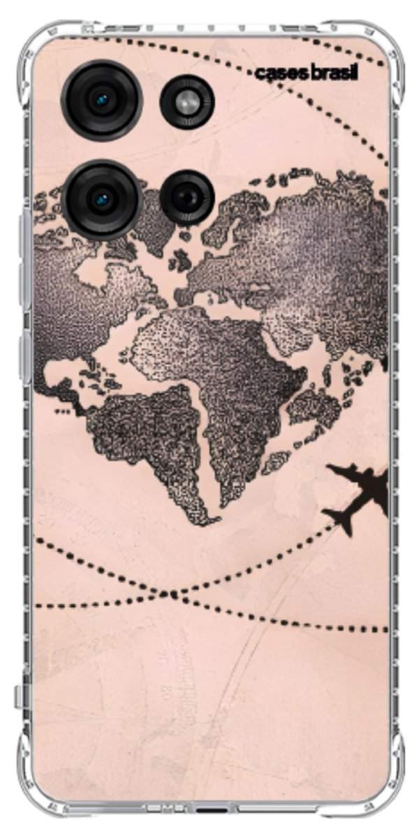 Capinha para Celular Amor por Viajar Rose