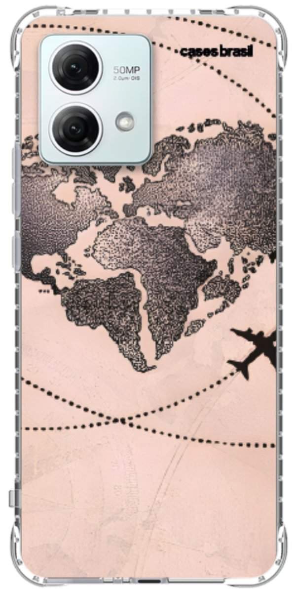 Capinha para Celular Amor por Viajar Rose
