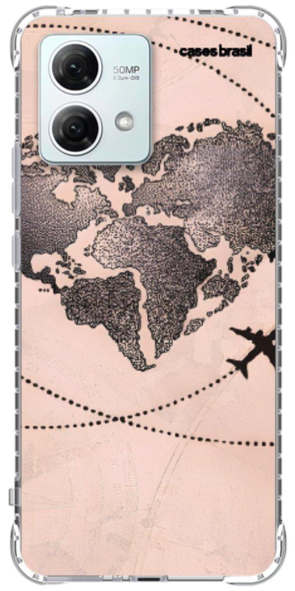 Capinha para Celular Amor por Viajar Rose