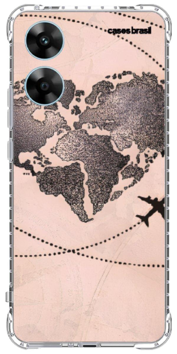 Capinha para Celular Amor por Viajar Rose