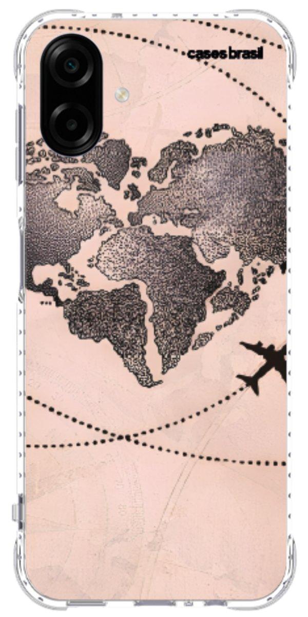Capinha para Celular Amor por Viajar Rose