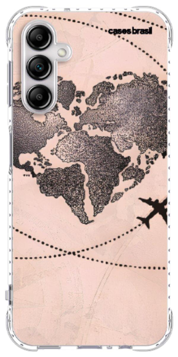 Capinha para Celular Amor por Viajar Rose