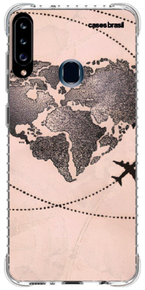 Capinha para Celular Amor por Viajar Rose