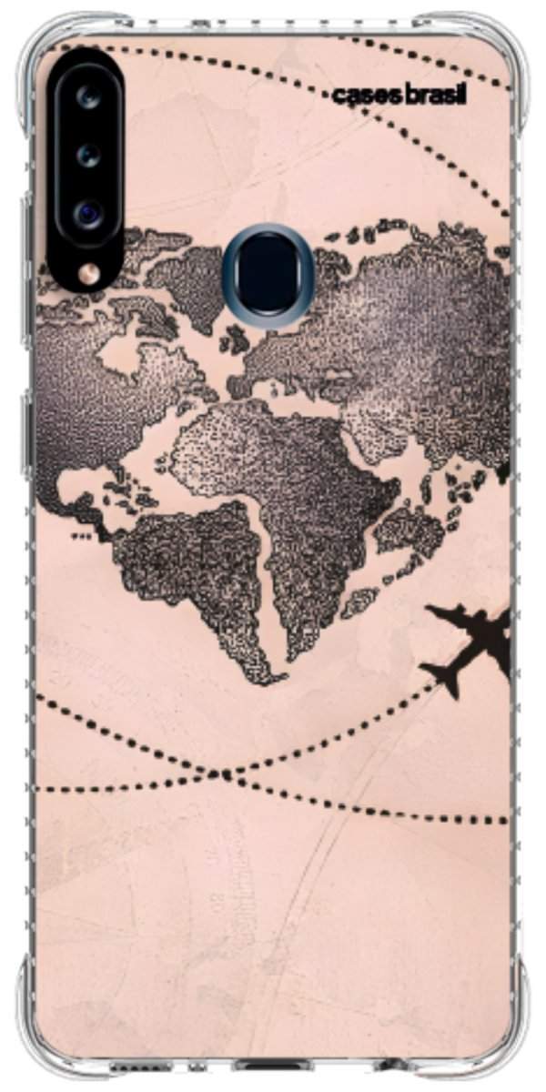 Capinha para Celular Amor por Viajar Rose