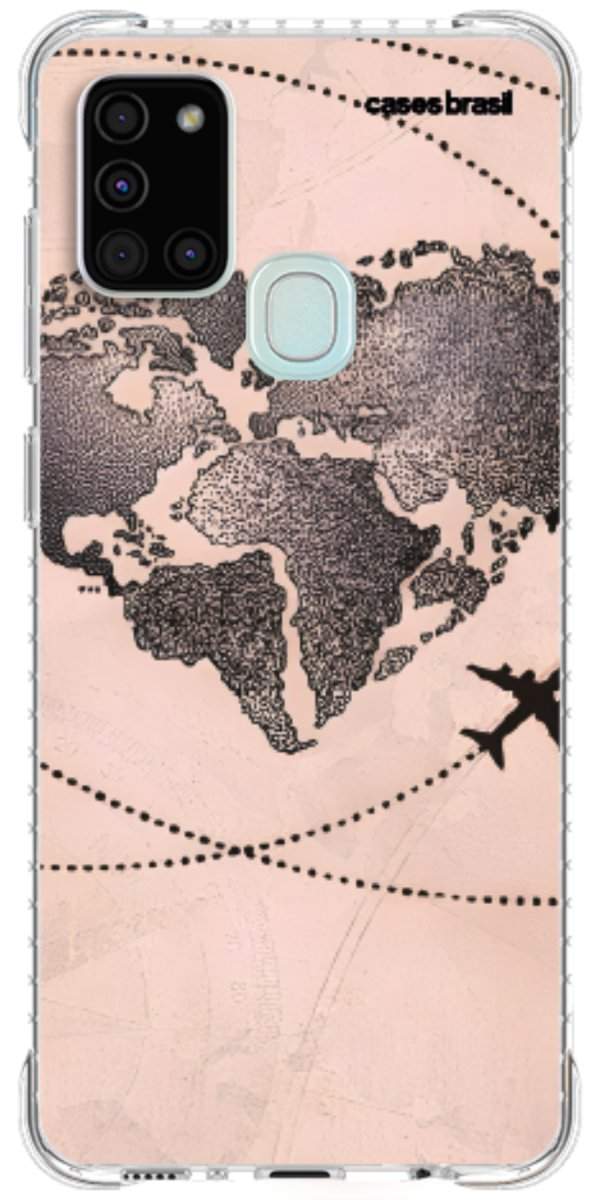Capinha para Celular Amor por Viajar Rose
