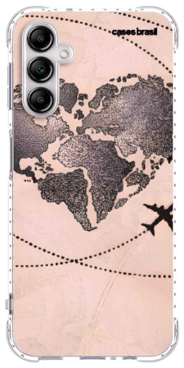 Capinha para Celular Amor por Viajar Rose