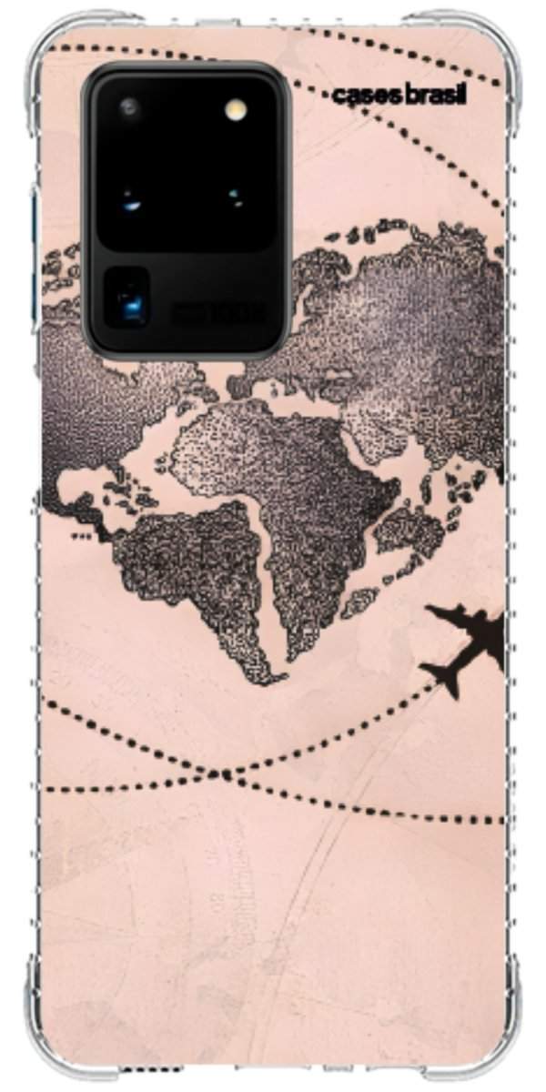 Capinha para Celular Amor por Viajar Rose