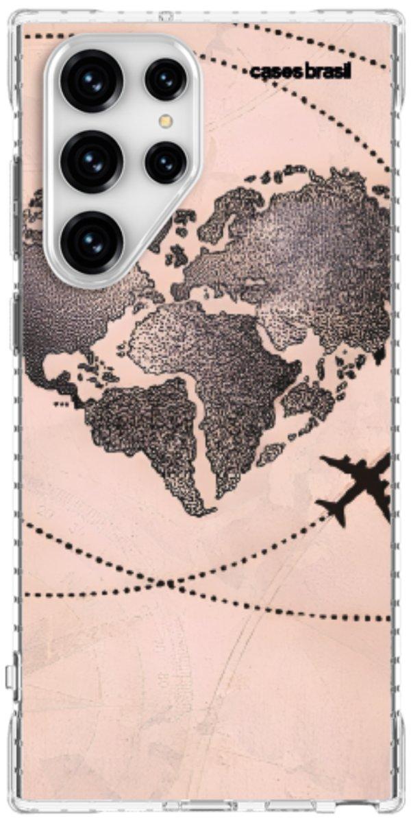 Capinha para Celular Amor por Viajar Rose