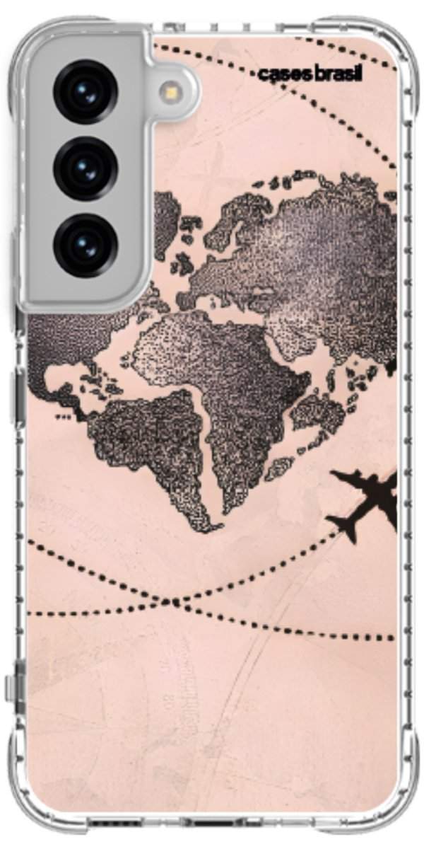 Capinha para Celular Amor por Viajar Rose