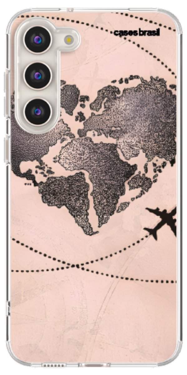Capinha para Celular Amor por Viajar Rose