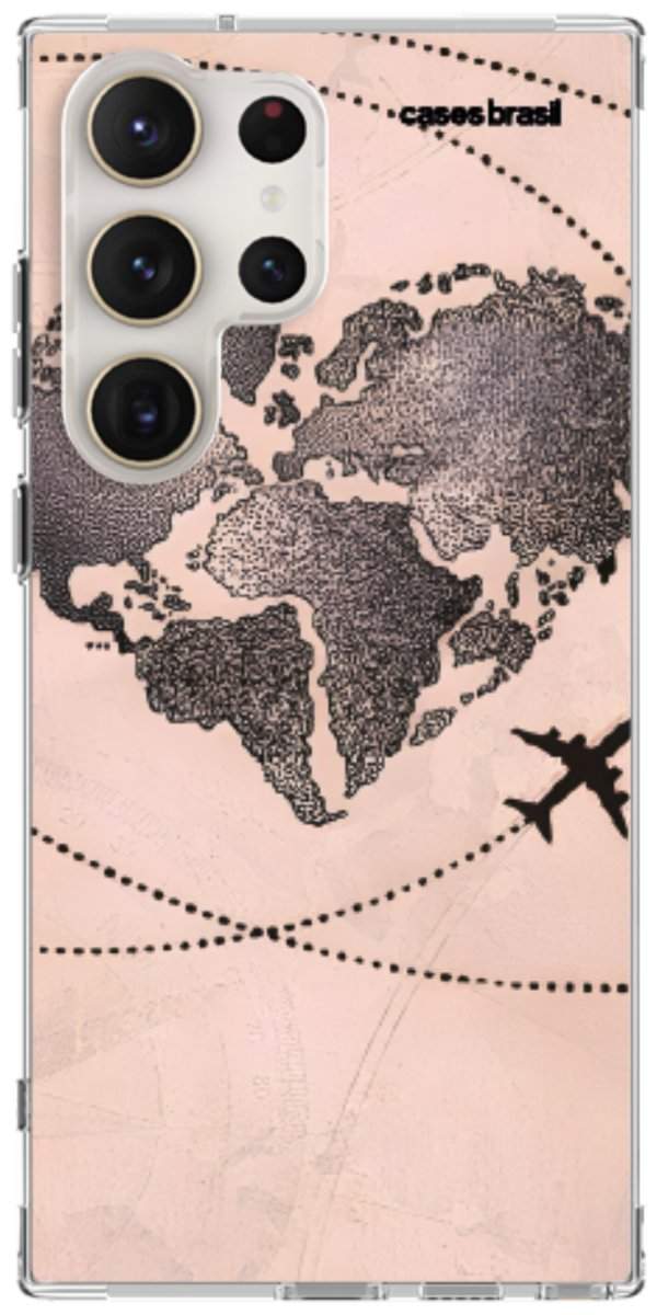 Capinha para Celular Amor por Viajar Rose