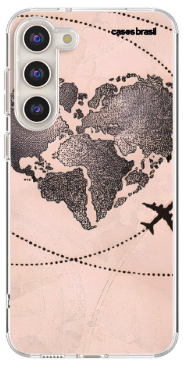 Capinha para Celular Amor por Viajar Rose