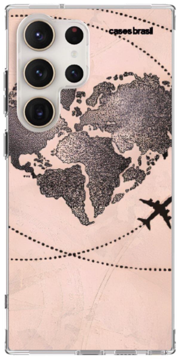 Capinha para Celular Amor por Viajar Rose