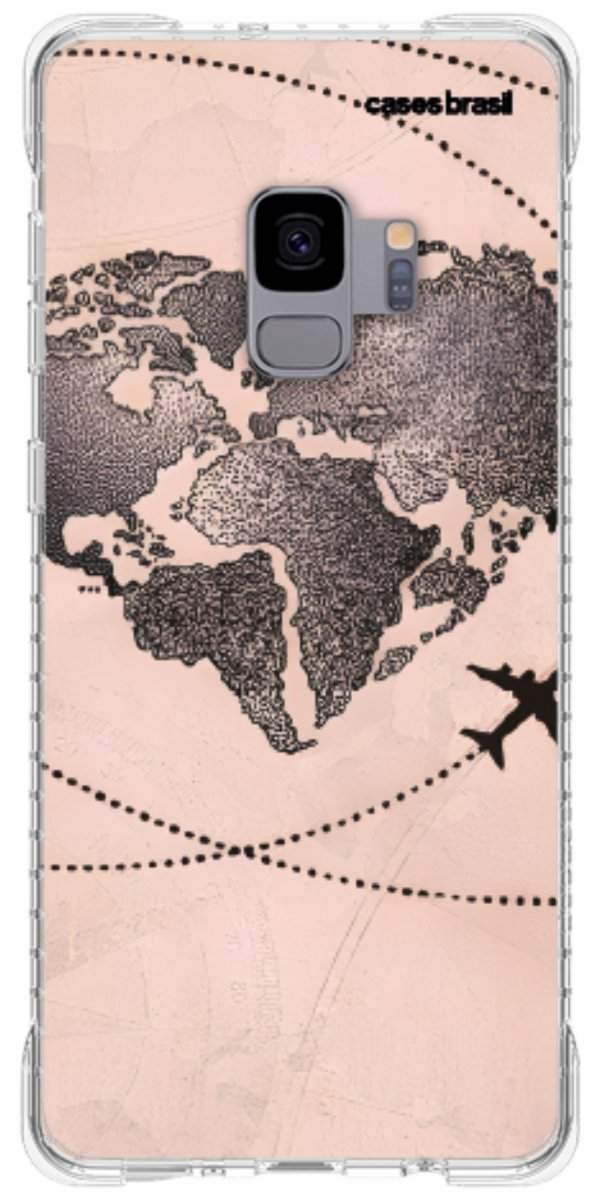 Capinha para Celular Amor por Viajar Rose