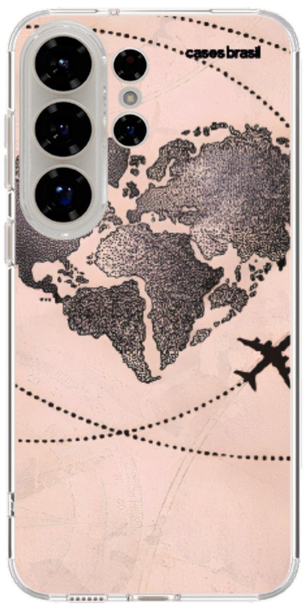 Capinha para Celular Amor por Viajar Rose