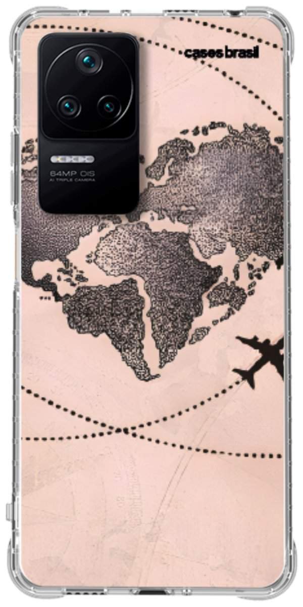Capinha para Celular Amor por Viajar Rose