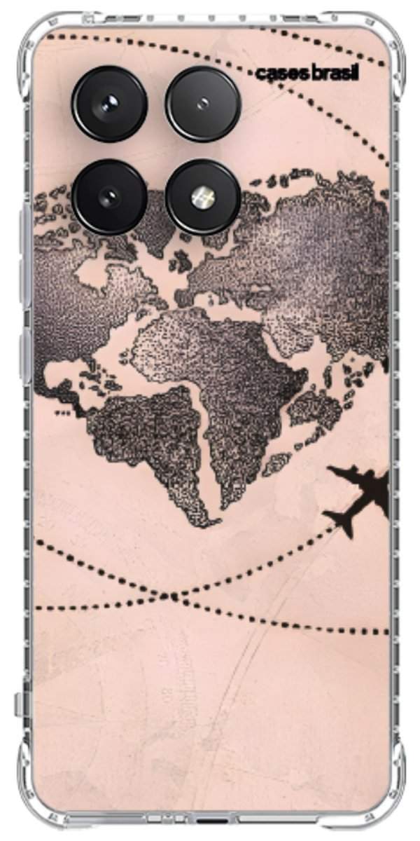 Capinha para Celular Amor por Viajar Rose