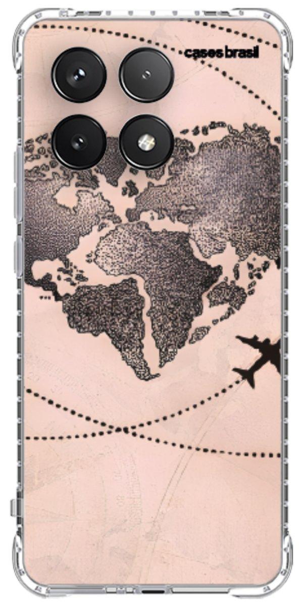 Capinha para Celular Amor por Viajar Rose