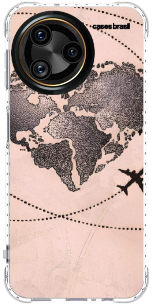Capinha para Celular Amor por Viajar Rose