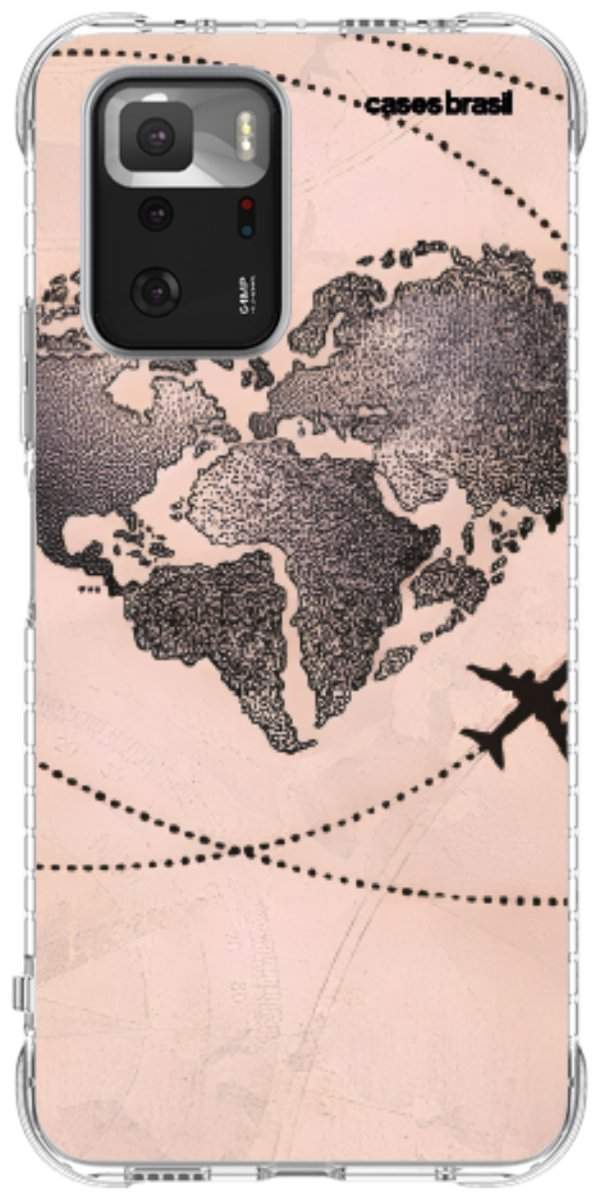 Capinha para Celular Amor por Viajar Rose