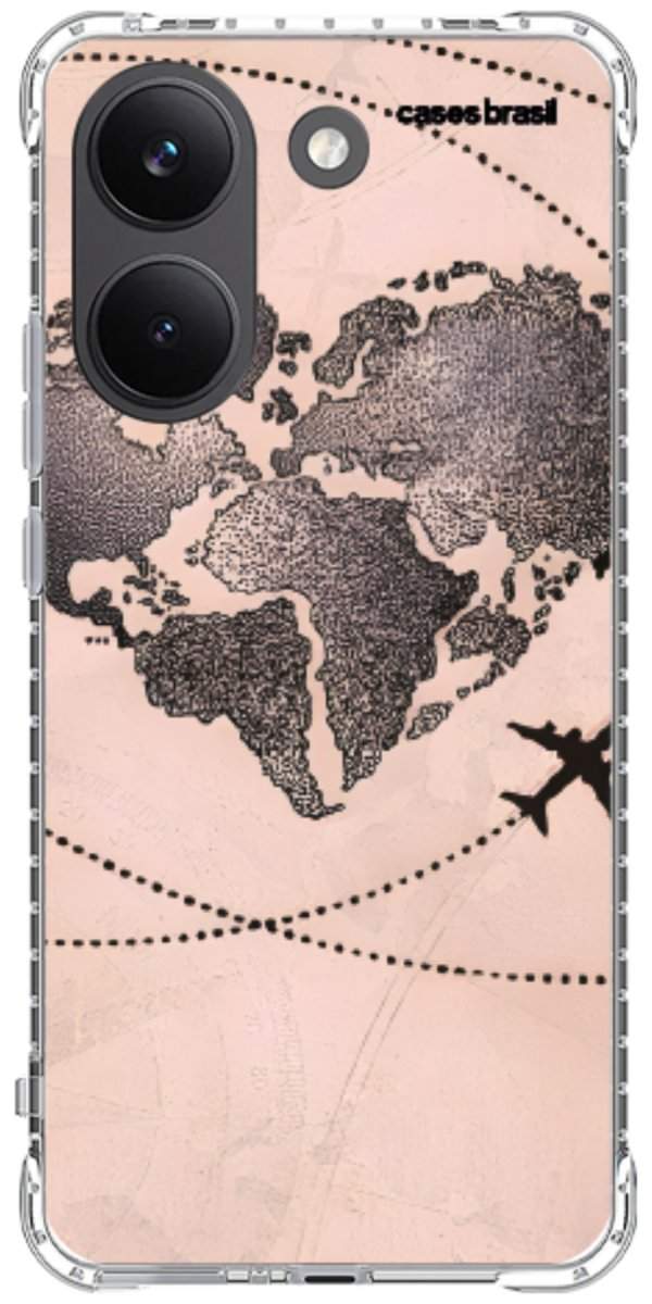 Capinha para Celular Amor por Viajar Rose