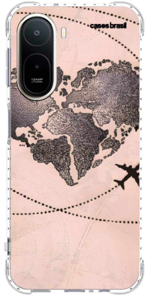 Capinha para Celular Amor por Viajar Rose