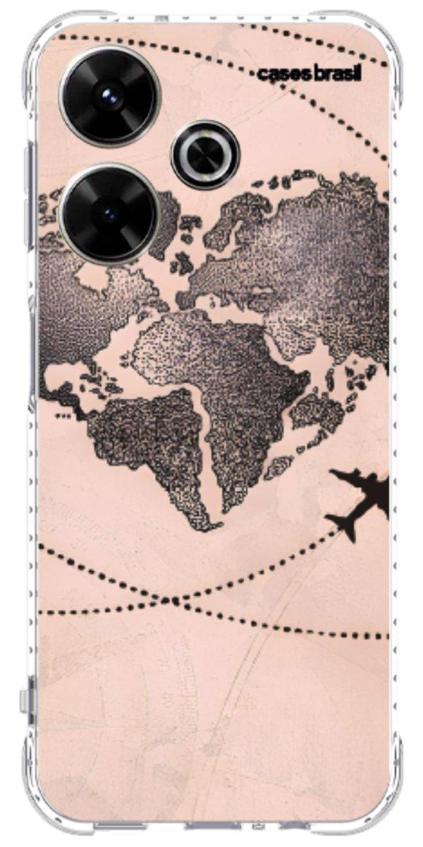 Capinha para Celular Amor por Viajar Rose