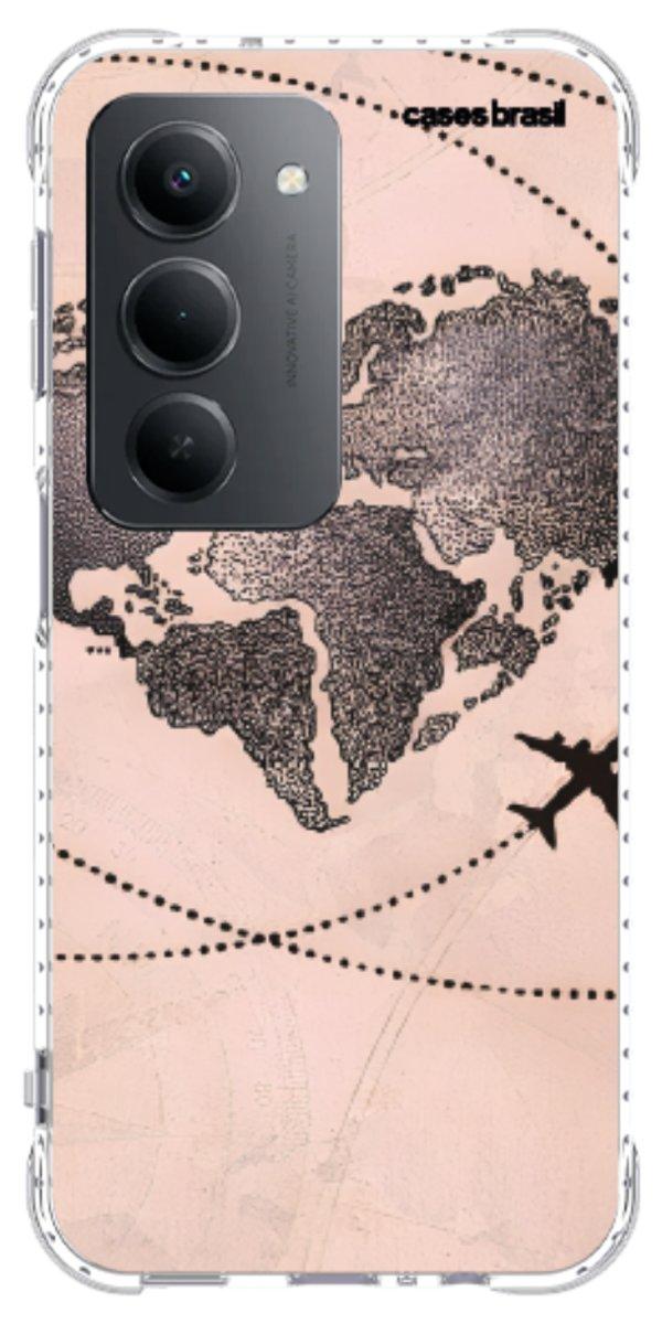 Capinha para Celular Amor por Viajar Rose