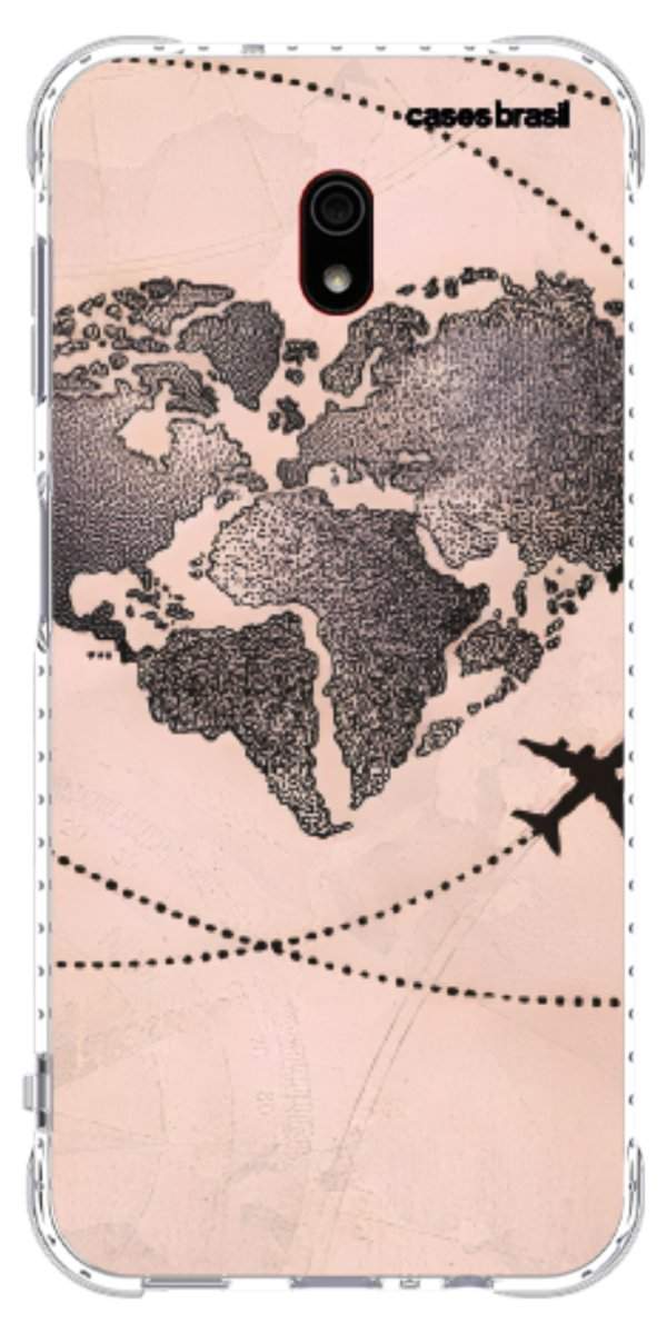 Capinha para Celular Amor por Viajar Rose