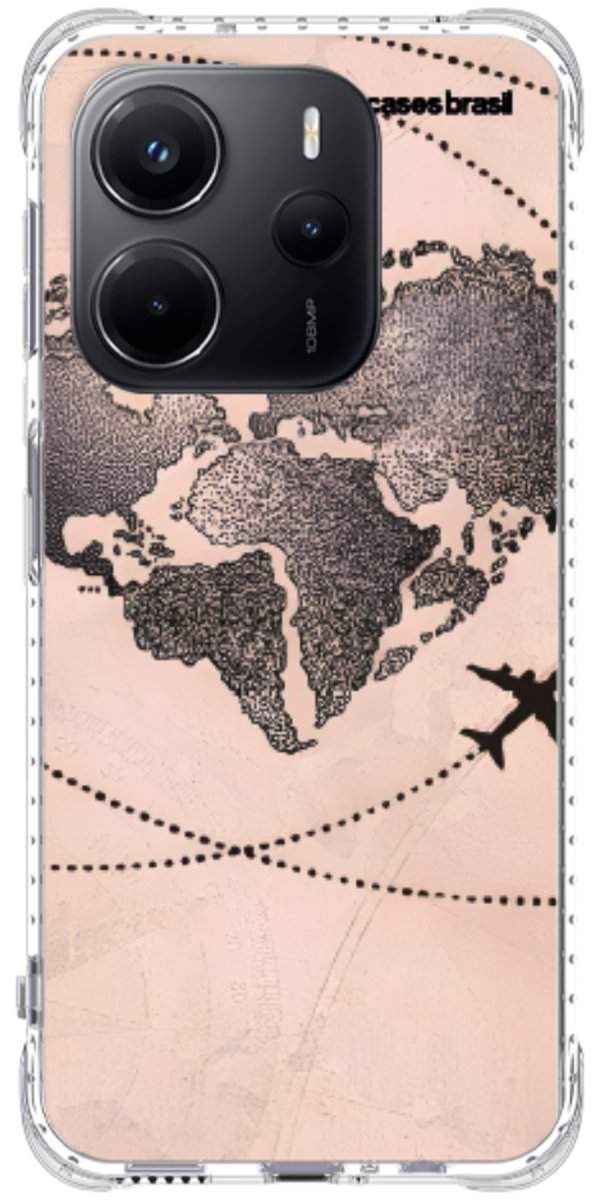 Capinha para Celular Amor por Viajar Rose