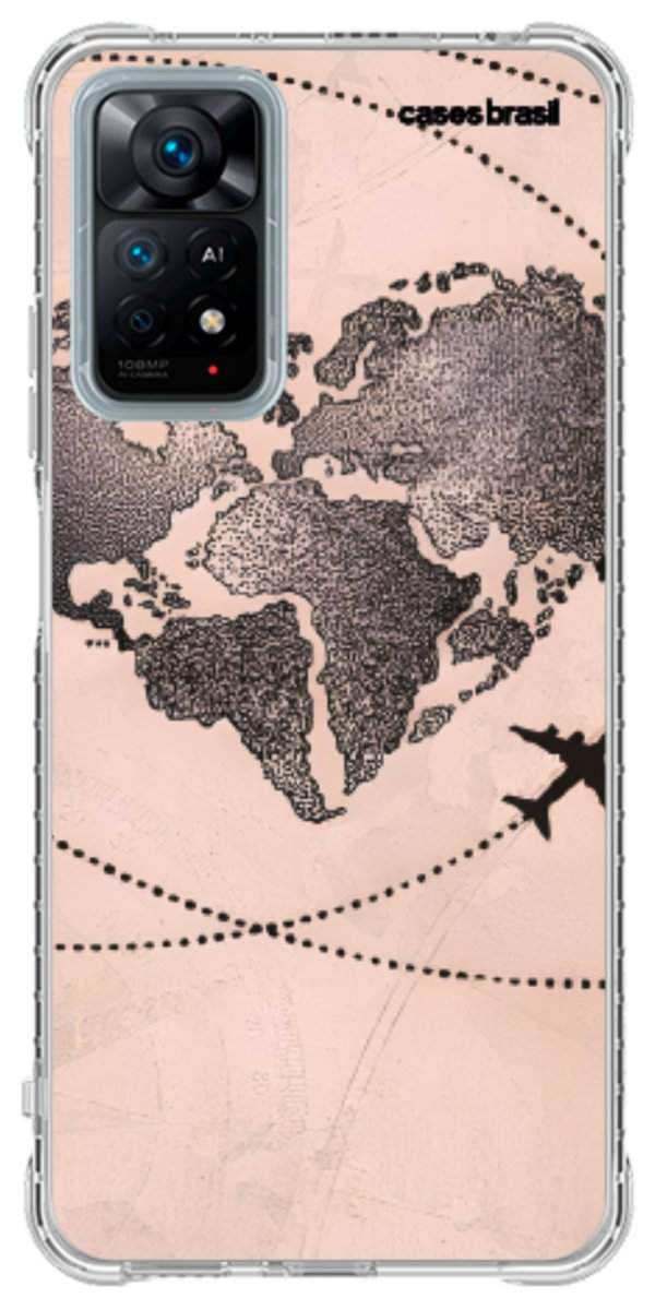 Capinha para Celular Amor por Viajar Rose
