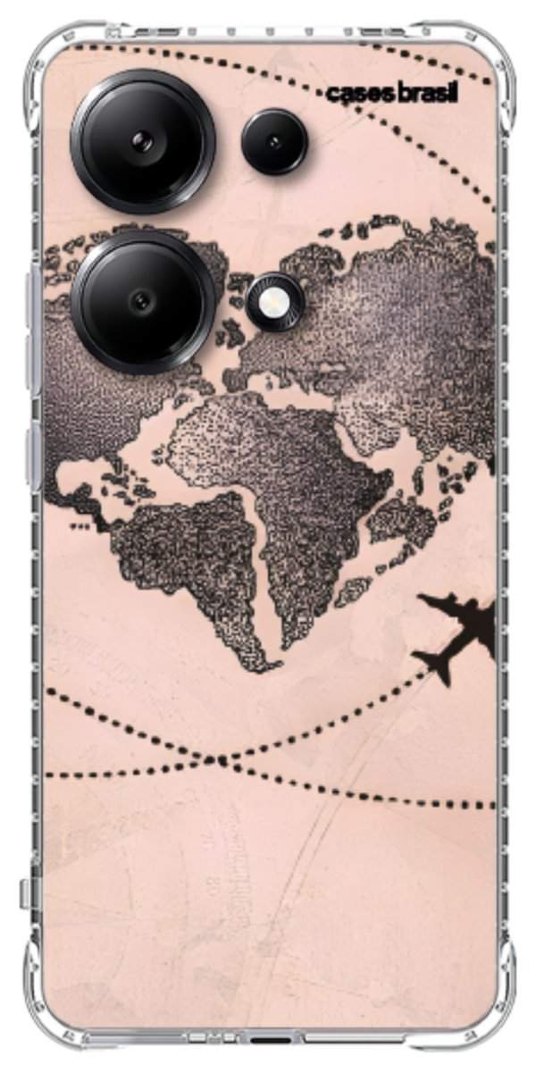 Capinha para Celular Amor por Viajar Rose