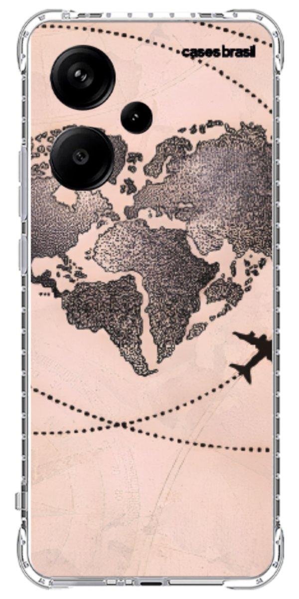 Capinha para Celular Amor por Viajar Rose