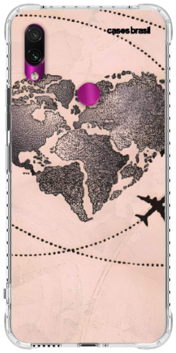 Capinha para Celular Amor por Viajar Rose