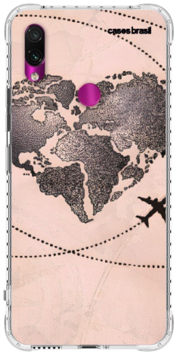Capinha para Celular Amor por Viajar Rose