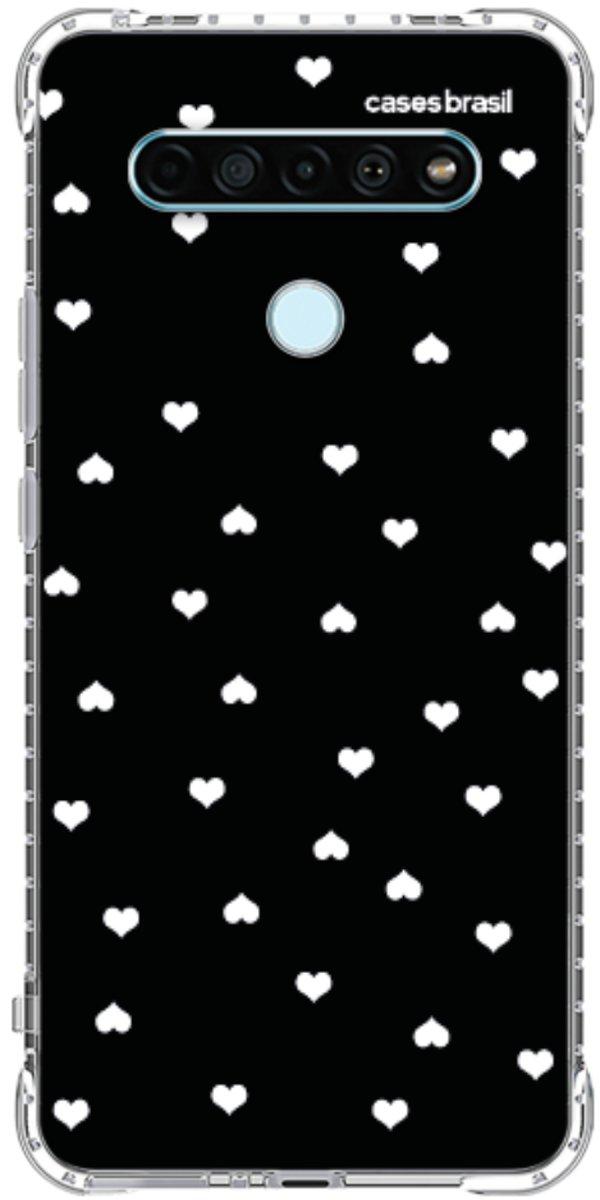 Capinha para Celular Corações Minimalistas Black