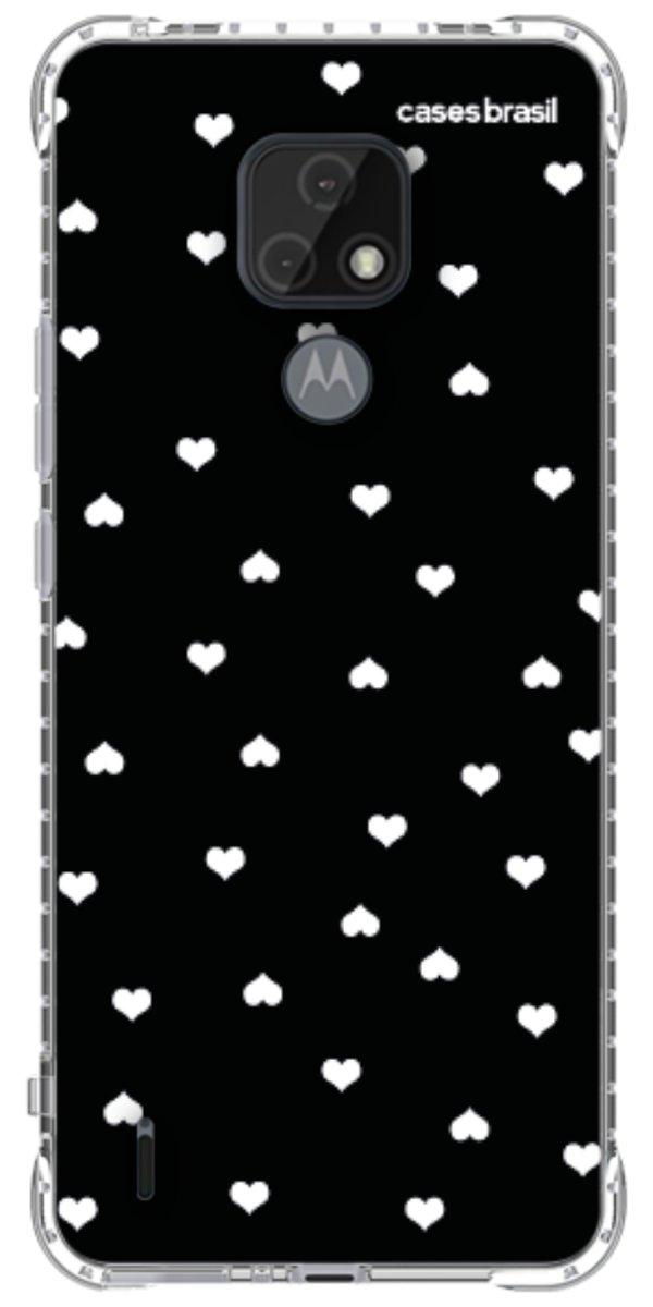 Capinha para Celular Corações Minimalistas Black