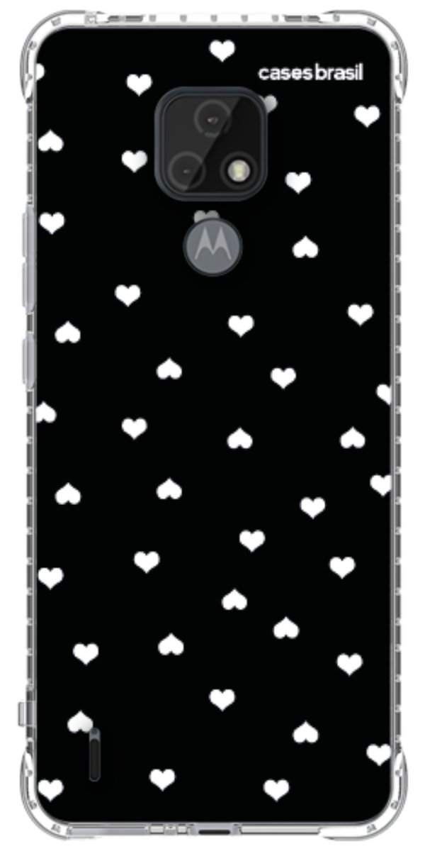 Capinha para Celular Corações Minimalistas Black
