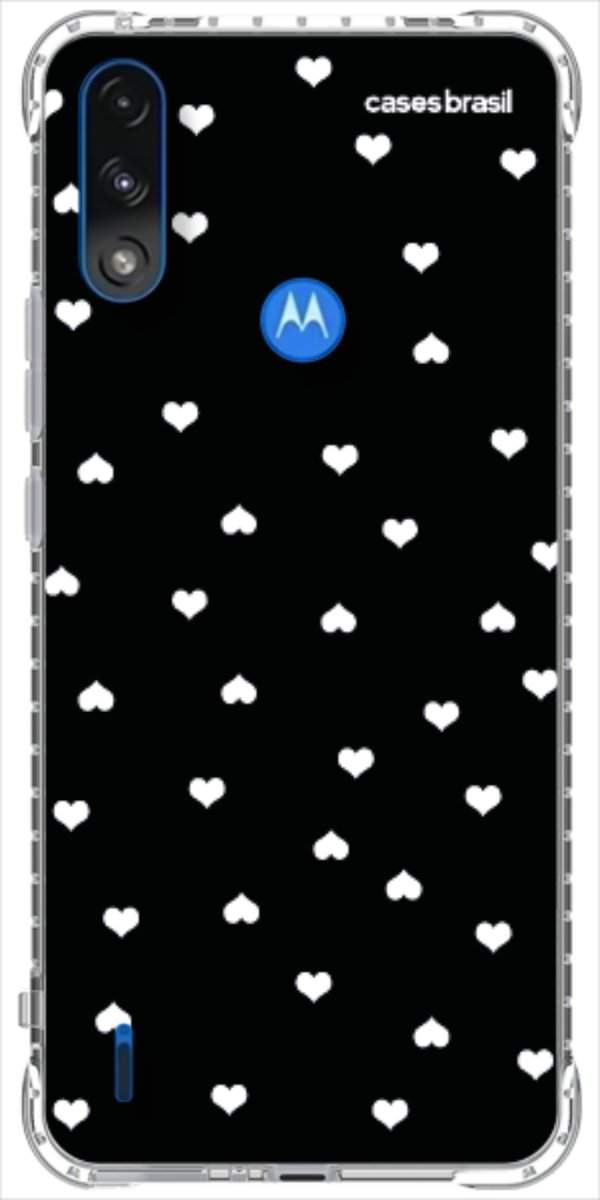 Capinha para Celular Corações Minimalistas Black