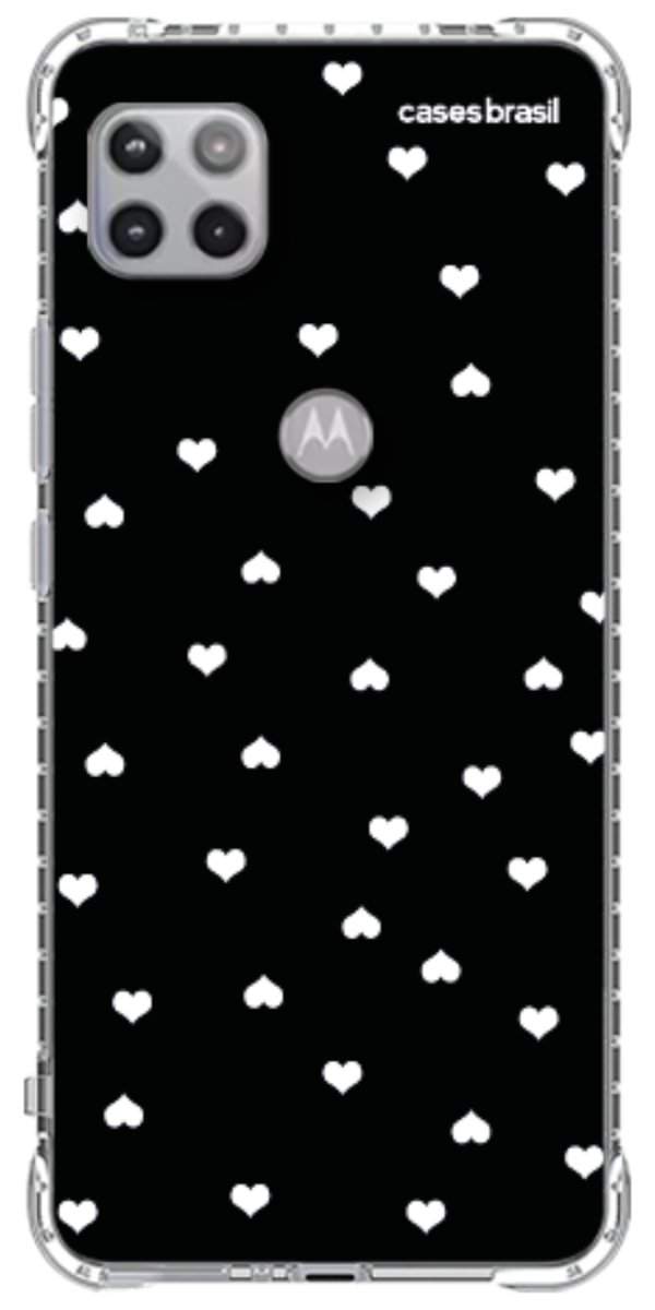 Capinha para Celular Corações Minimalistas Black