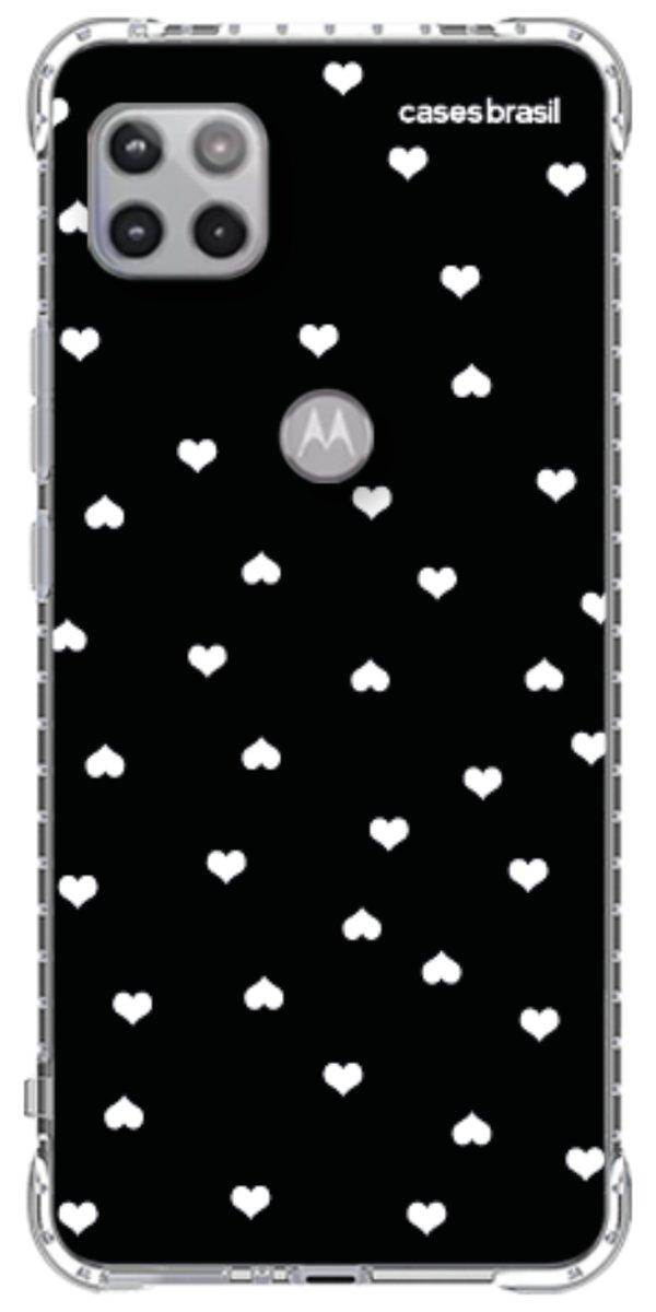 Capinha para Celular Corações Minimalistas Black