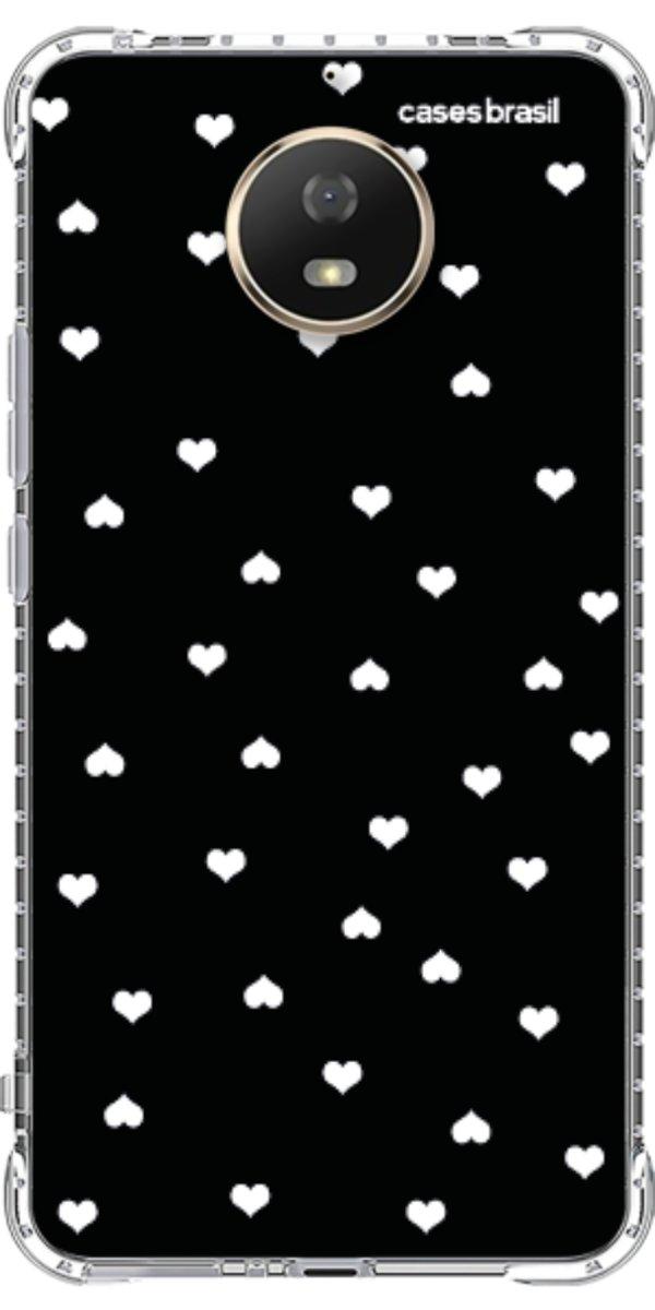 Capinha para Celular Corações Minimalistas Black