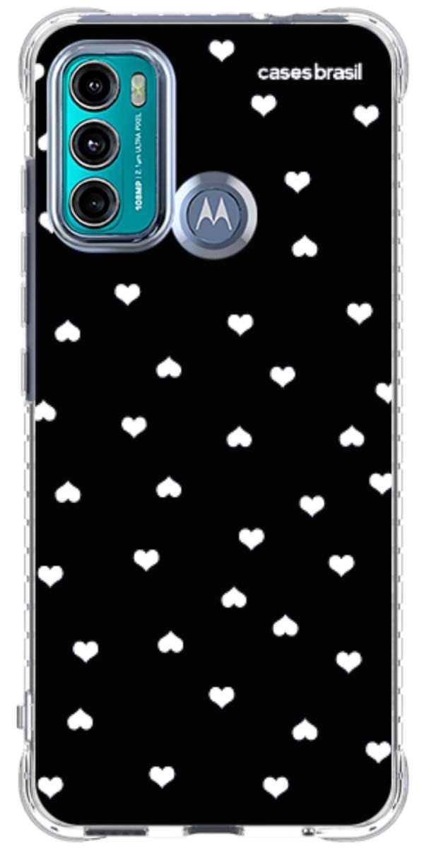 Capinha para Celular Corações Minimalistas Black